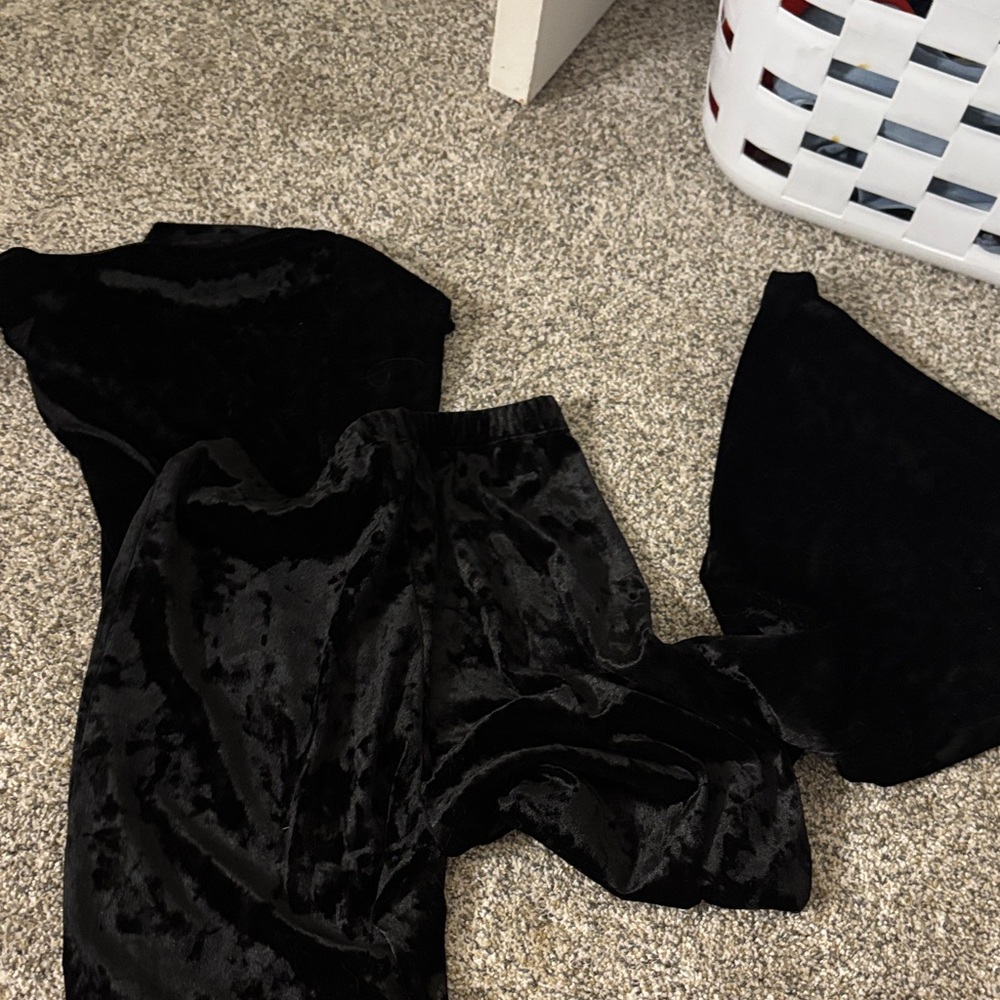 Newbury Kustom Black Velvet Leggings